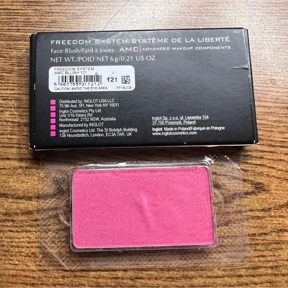 Inglot Freedom System AMC Face Blush #121
